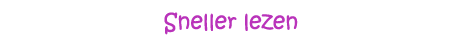 Sneller lezen